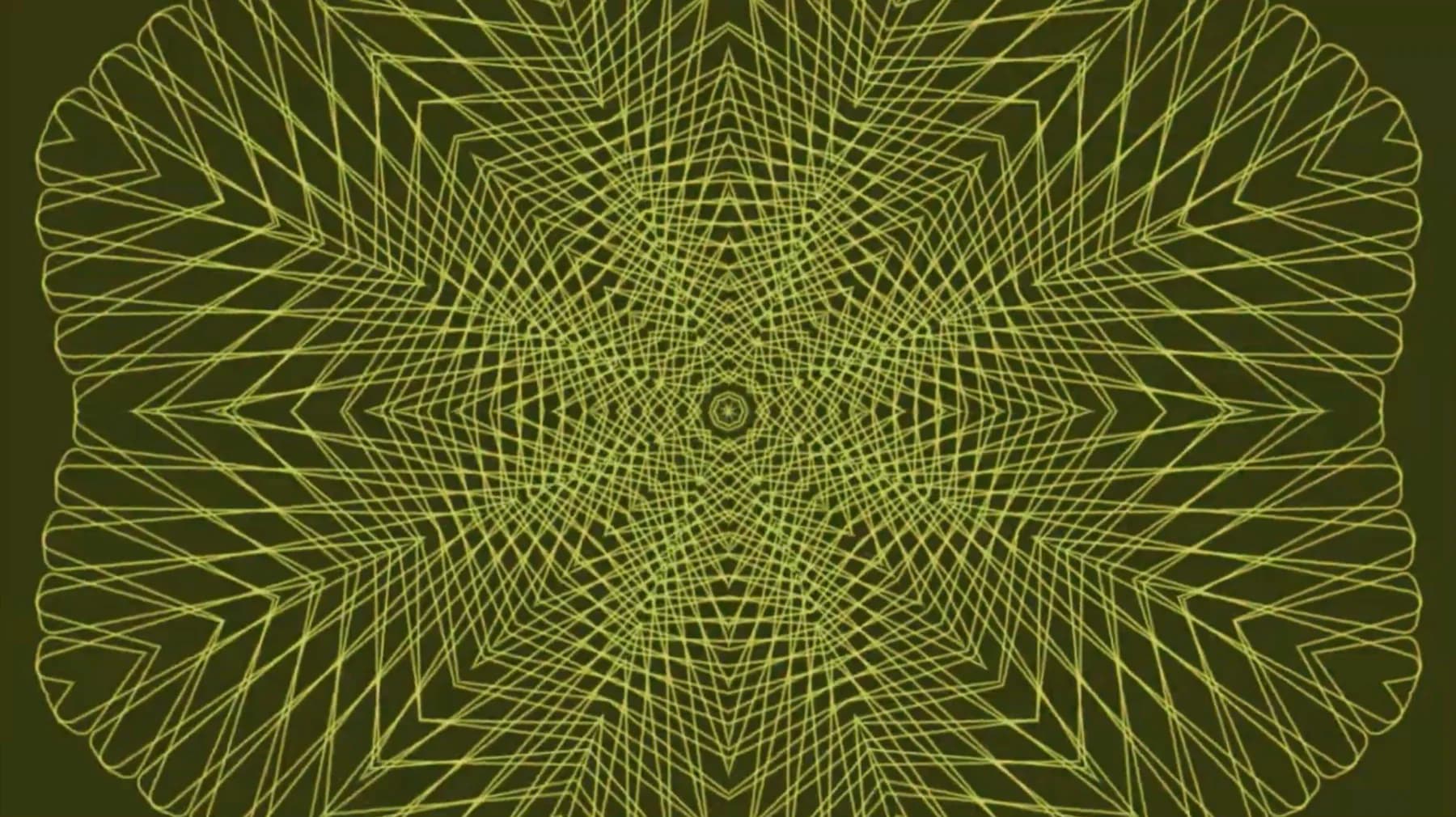 Generative geometric line animation