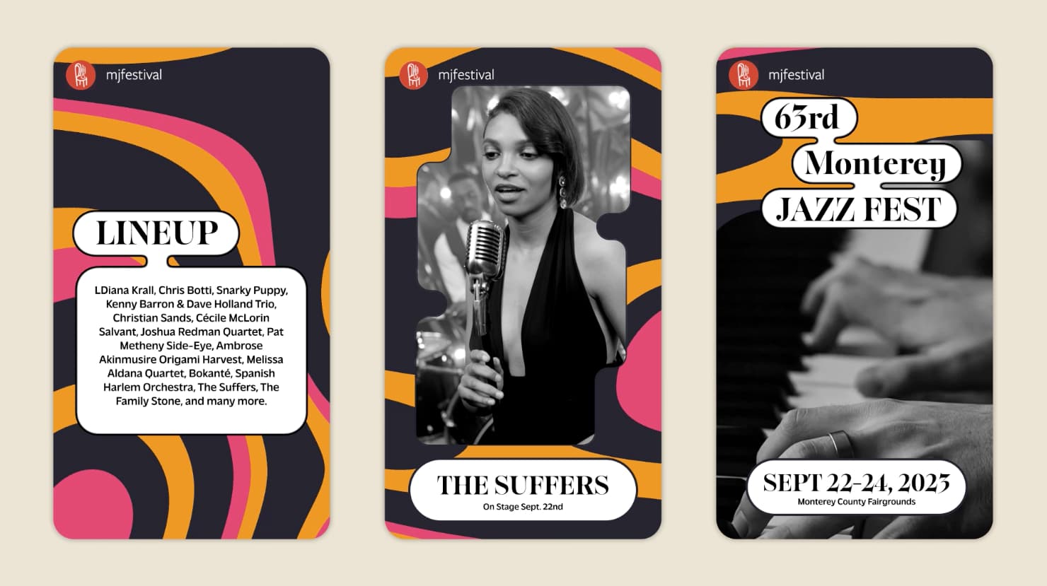 Social Media Templates - Monterey Jazz Fest
